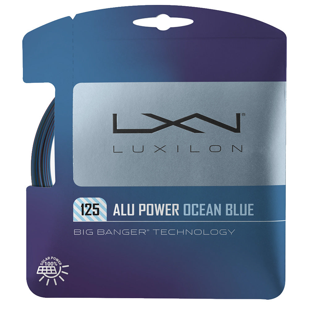 Luxilon Alu Power 125 Ocean Blue Tennis String Set