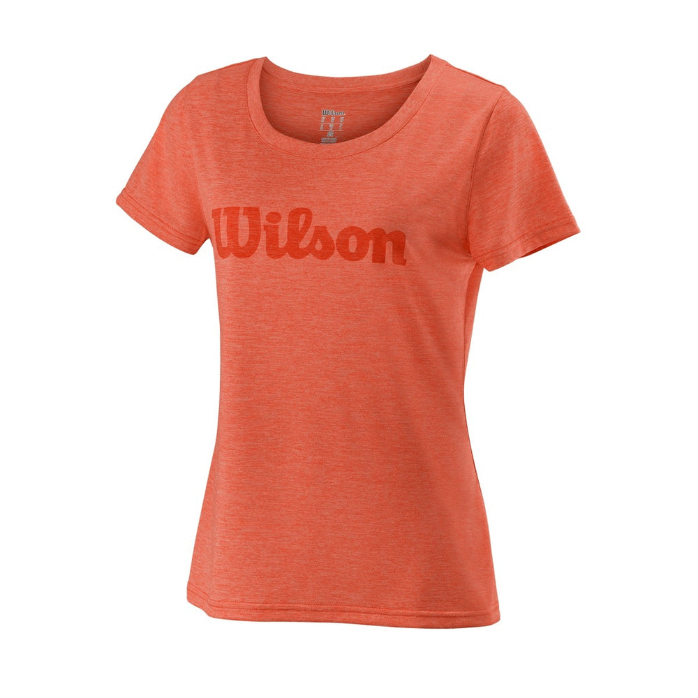 Wilson Women's Script Tech Tee Red