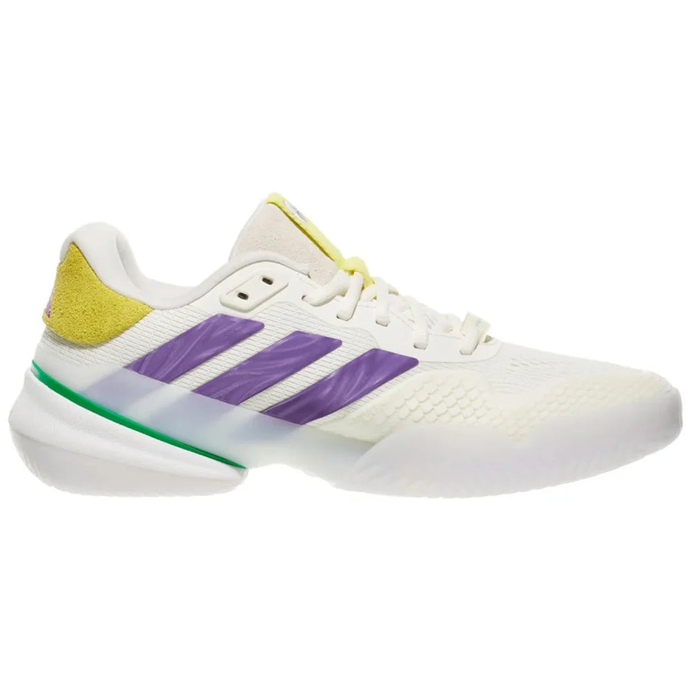 Adidas Barricade 14 White/Purple/Green Mens