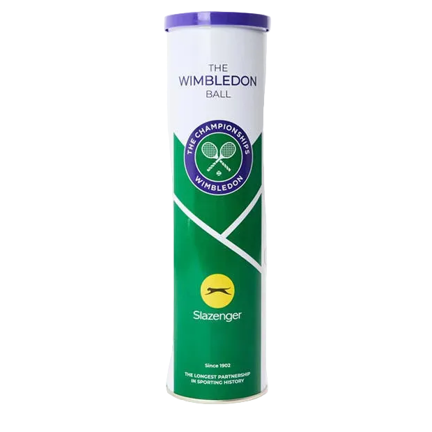Slazenger Wimbledon Tennis Balls 4B Tube