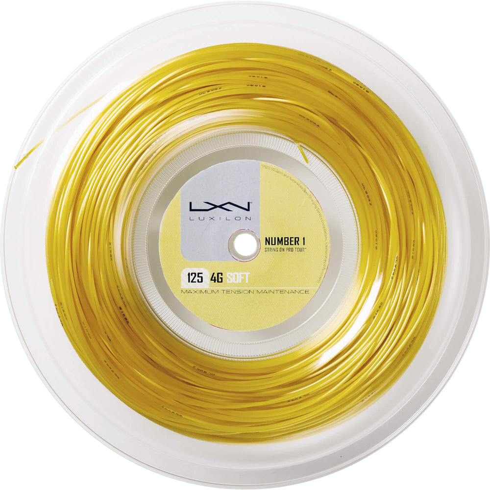 Luxilon 4G Soft Tennis String 1.25mm - 200m Reel