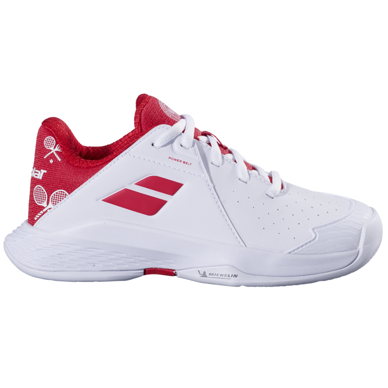 Babolat Propulse Junior 3 Wimbledon - White/Red