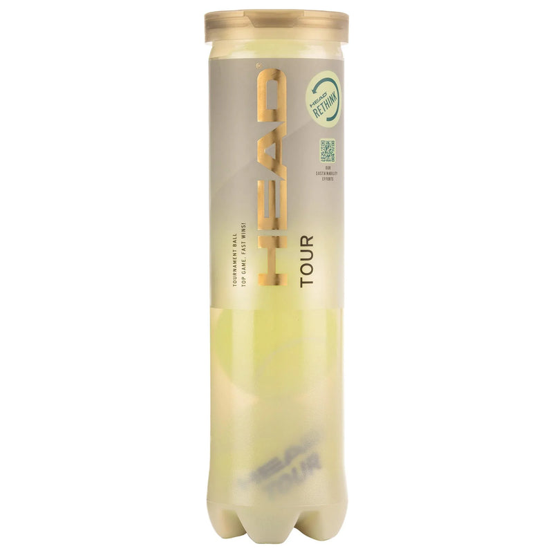 Head Tour Tennis Balls 4b Tube - 12dz/144 Balls