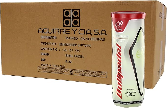 Bullpadel Premium Pro Padel Ball - 24 Can Box