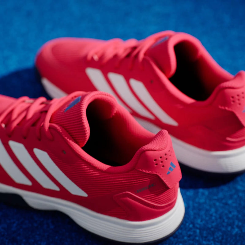 Adidas Ubersonic Kids Tennis Shoes - Pure Ruby/Cloud White/Dark Blue