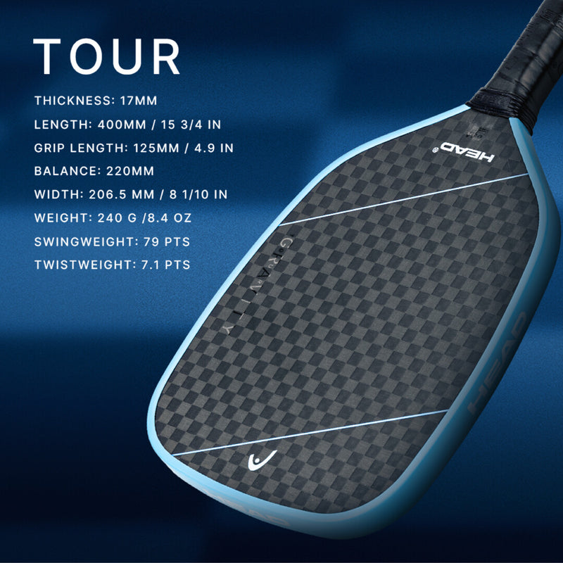 Head Gravity Tour pickleball Paddle