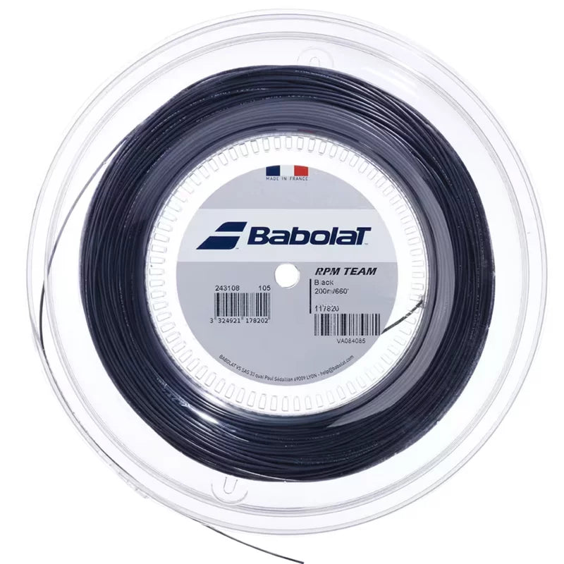 Babolat RPM Team 1.25mm - 200m Reel - Black