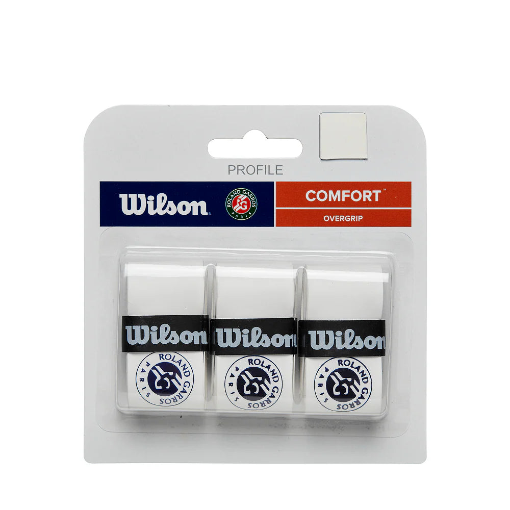 Wilson Roland Garros Profile Overgrip - White/Blue