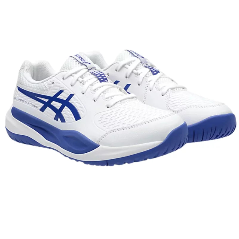 Asics Gel-Resolution X GS - White/Dark Cobalt