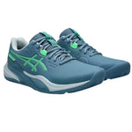 Asics Gel Challenger 15 Padel Shoes - Saba Blue/Vital Green