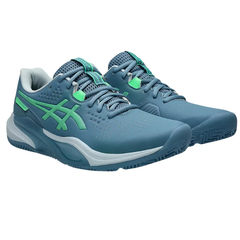 Asics Gel Challenger 15 Padel Shoes - Saba Blue/Vital Green