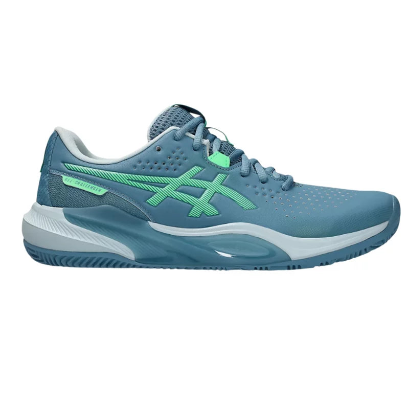 Asics Gel Challenger 15 Padel Shoes - Saba Blue/Vital Green