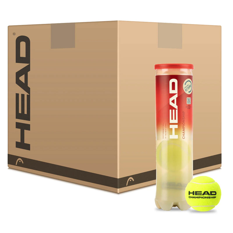 Head Championship Tennis Balls 4b Tube - 12dz/144balls