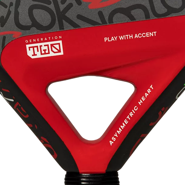 Red and black paddle 