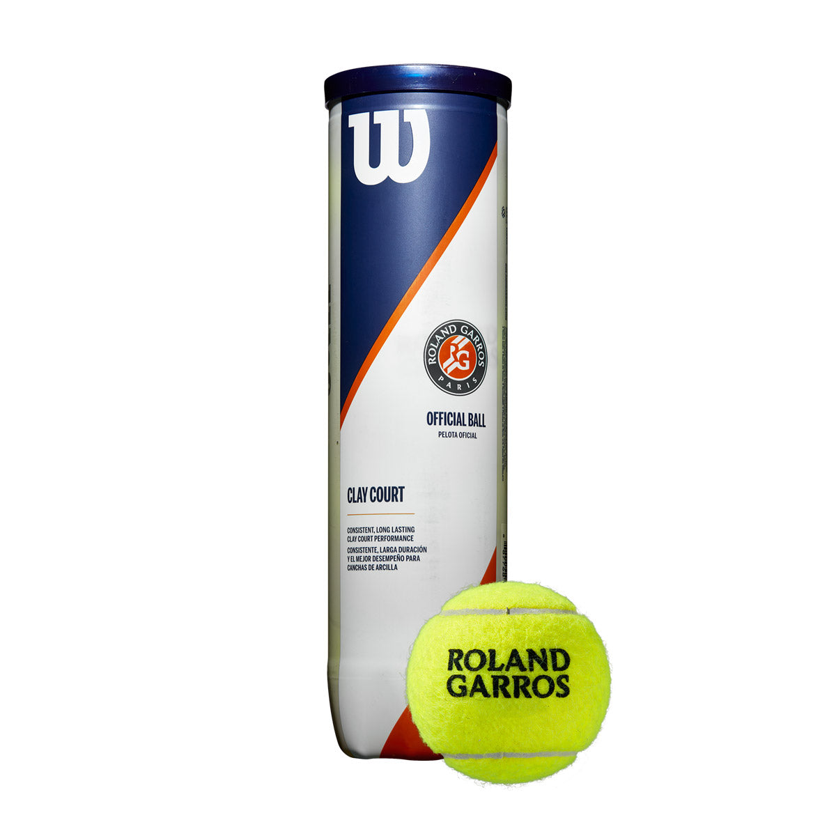 Wilson Roland Garros Clay Court Tennis Balls 4b Tube Box of 18/6dz