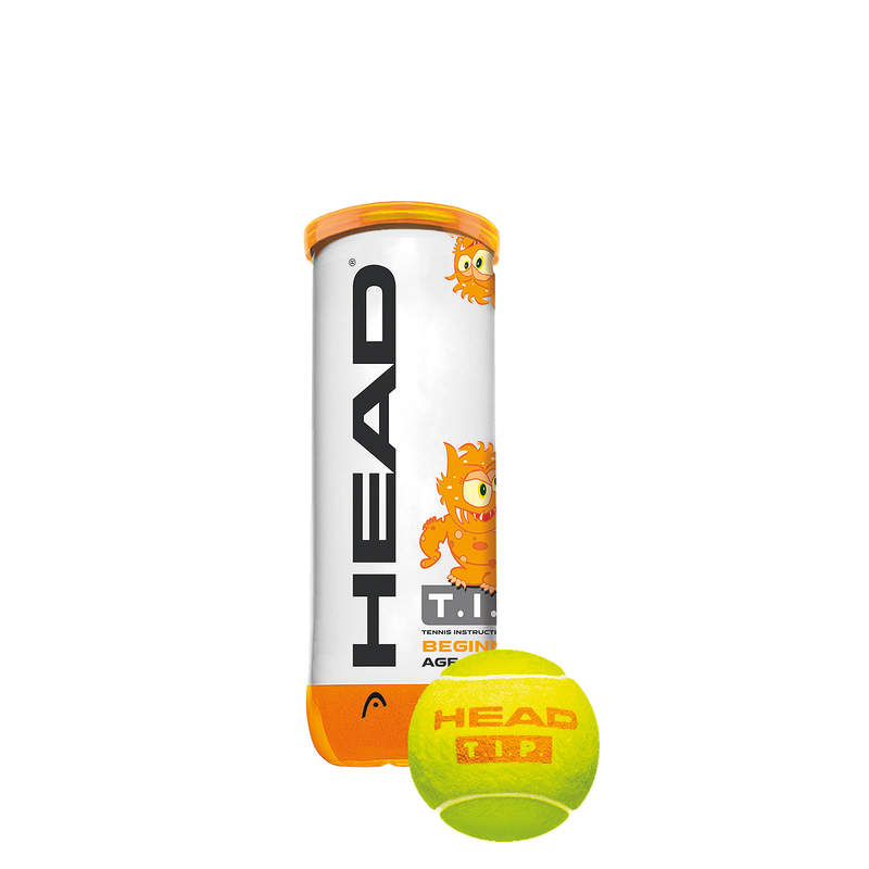 Head T.I.P Orange Tennis Balls x3 Ball Can