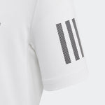 Adidas Boys Club 3 Stripe Tee White